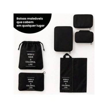 Imagem de Bolsas Organizadoras para Viagem Roupas Sapatos e Acessórios Compactas