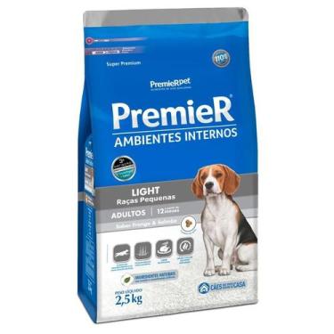 Imagem de Premier Ambi Interno Light Cão Raça Peq Frango/Salmão 2,5Kg