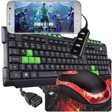 Imagem de Mobilador Completo Para Celular E Tablet Jogar Free Fire Kit Teclado M