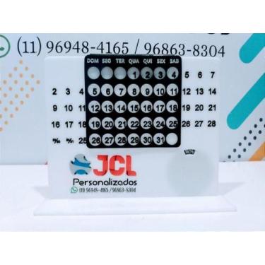 Imagem de Calendário de Mesa Permanente em Acrílico Personalizado - Sem Marcas, 