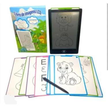 Imagem de Lousa Mágica Lcd Tablet Infantil Educativo Com 20 Modelos COR:AZUL - G