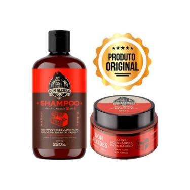 Imagem de Pomada Pasta Matte + Shampoo 2 em 1 Barba Negra Don Alcides