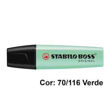 Imagem de Marca Texto Original Stabilo Boss Neon e Pastel Escolha Cor,  Verde Pa