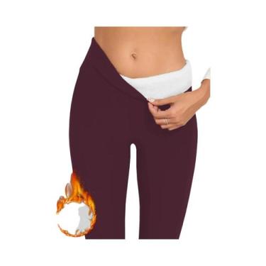 Imagem de Leggings Femininas De Cintura Alta Com Forro De Fleece E Controle De B
