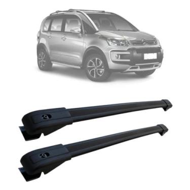 Imagem de Rack De Teto Travessa Citroen Aircross 2010 a 2020 Aluminio MN-5004 Pr