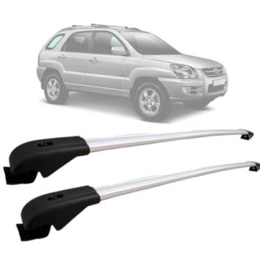 Imagem de Rack De Teto Travessa Kia Sportage 2004 a 2011 Alumínio MN-402 Preto M