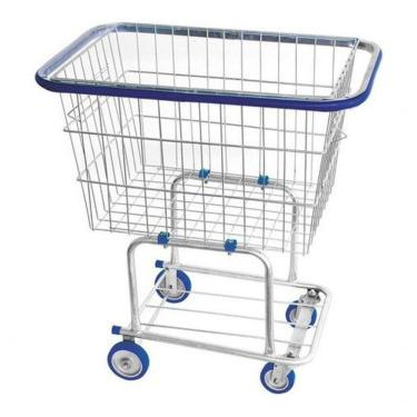 Imagem de Carrinho de Compras para Condomínio P- Condomínio 140 Litros Prata Higipack