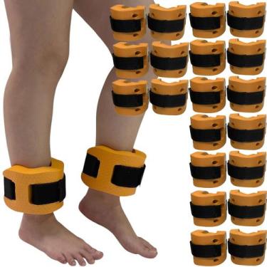Imagem de Kit 10 Pares de Caneleiras de Hidroginástica Em EVA Peso 1 à 2kg DF403