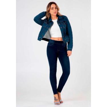 Imagem de Jaqueta jeans com pelo carneirinho jeans lunender 20577 - Crispidu Mod