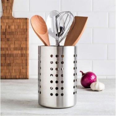 Imagem de Escorredor De Talheres Aço Inox Grande Decoração Cozinha - Clink