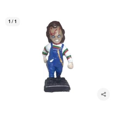 Imagem de Boneco De Resina Brinquedo Assassino Estatueta N1 - Crazy