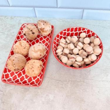 Imagem de Conjunto de Prato e Bowl em Cerâmica - Tout Decora, Vermelho