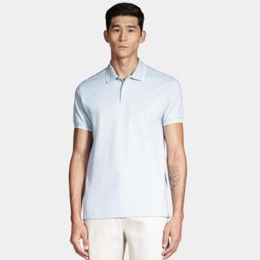 Imagem de Camisa Polo Aramis Classic Friso Ou25 Azul Masculino, XGG