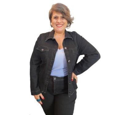 Imagem de Jaqueta Preta Jeans Plus Size Attribute - Attribute Jeans, 48