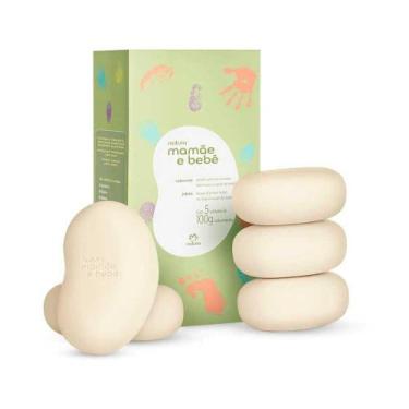 Imagem de Sabonete Barra Infantil Mamãe Bebê 5x100g Tradicional - Perfumaria