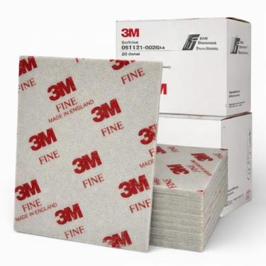 Imagem de Esponja Abrasiva 3M Fina Softback Kit 10 Unidades - 11054, 3M