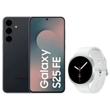 Imagem de Smartphone Samsung Galaxy S25 FE 128GB JetBlack - 5G + Smartwatch Gala