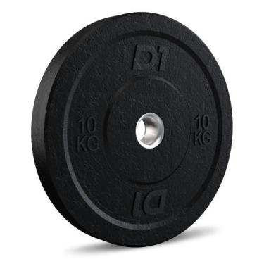 Imagem de Anilha Bumper Hi Temp All Black 10kg - D1FITNESS