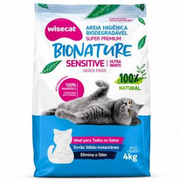 Imagem de Areia Higiênica Mandioca Premium Sensitive 4kg Ultrafina - Bionature