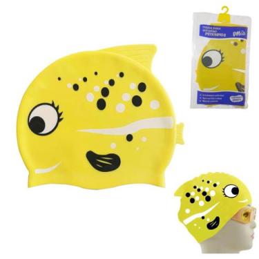 Imagem de Touca Natação Infantil Silicone Peixinhos Peixes Cores - DM Brasil, Am