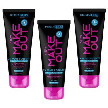 Imagem de Kit 3 Sabonetes Demaquilantes New Make Out Dermachem 100g