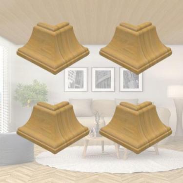 Imagem de Kit 5 Caixas com 60 Peças Cantoneira Externa PVC 25x25mm com Engate Rá
