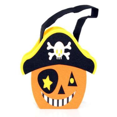 Imagem de Bolsa de Abóbora Pirata Acessório para Halloween - Abrakadabra, Unica,