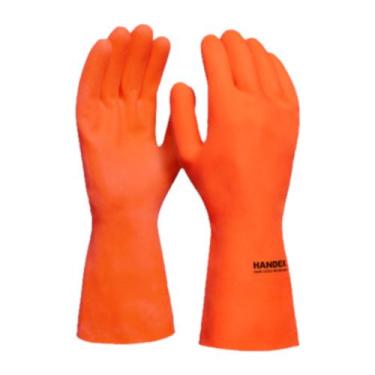 Imagem de Luva de Látex Reforçada Laranja Handex CA 48112, Laranja, 9/G