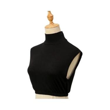 Imagem de Cachecol De Moda Feminino Com Gola Removível Em Modal Macio E Elástico
