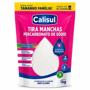 Imagem de Percarbonato de Sódio Calisul 1kg Tira Manchas Roupas