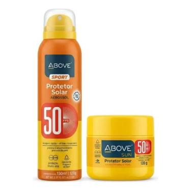 Imagem de Kit Protetor Solar Aerossol Sport + Loção Corporal Above Sun