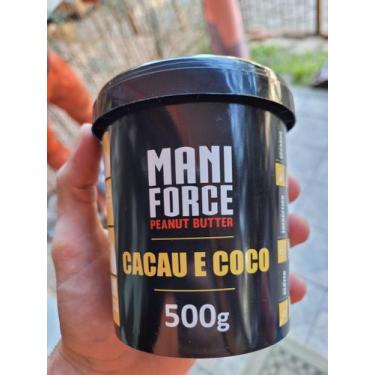 Imagem de Pasta de Amendoim Mani force 500g, CACAU E COCO