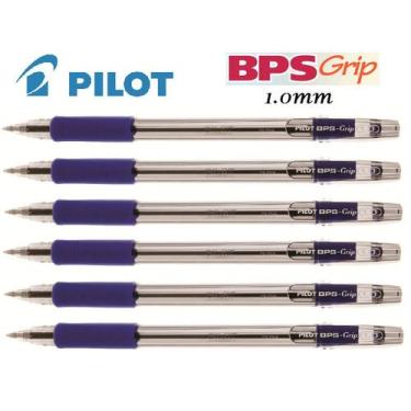 Imagem de Caneta Esferográfica BPS Grip 1.0mm Pilot Kit com 12 Azul