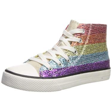 Imagem de The Children's Place Tênis moderno de cano alto para bebês e meninas, Multi Clr, YOUTH 5 Regular US Toddler