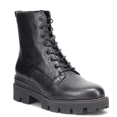 Imagem de Sam Edelman Bota feminina Garret Combat, Preto impermeável, 10.5