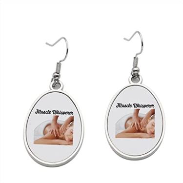 Imagem de Brinco Muscle Whisperer – Brincos com pingente muscular para meninas – Presente de festa de aniversário dos namorados, Metal, Sem pedras preciosas