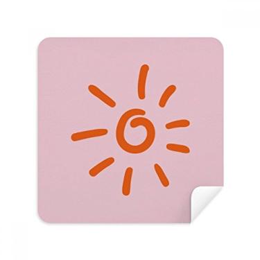 Imagem de Pintura à mão laranja, óculos de sol, pano limpador de tela, tecido de camurça, pacote com 2