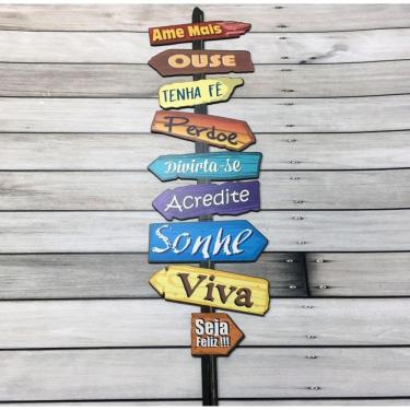 Imagem de Placa Decorativa Indicativa - Palavras