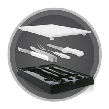 Imagem de Kit Churrasco com Tábua - Di sole Branco