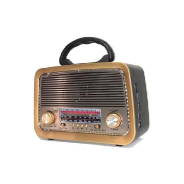 Imagem de Rádio Retro Vintage Am Fm Sw Usb Mp3 Bluetooth - Bivolt