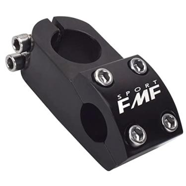 Imagem de Newmind Haste curta de bicicleta leve 28,6 mm Liga de alumínio 22,2 Haste de guidão para ciclismo de engrenagem fixa BMX, preta