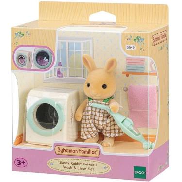 Imagem de Sylvanian Families Conjunto Lavagem e Limpeza Papai Coelho Raio de SOL EPOCH Magia