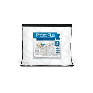 Imagem de Protetor de Colchão Impermeável Trisoft Solteiro plus - 90cm x 1,90m com Elástico, branco, Pequeno solteiro