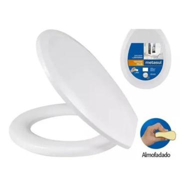 Imagem de Assento Sanitário Oval Almofadado Para Vaso Saveiro Celite