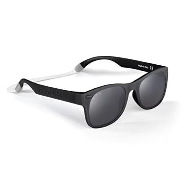 Imagem de ROSHAMBO Óculos de sol inquebráveis para bebês com alça livre de BPA – Meninas meninos 0-24 meses bebês – lentes polarizadas, montados nos EUA, Bueller + Acessórios, Fits Ages 0-2