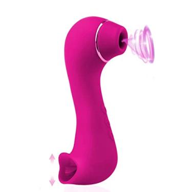 Imagem de Vibrador Poderosa Sugando Vibradores Ponto G Massageador Clitóris Estimulação Mamilo 20 Frequências Brinquedo Sexual Feminino Zatla (Rosa)