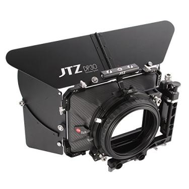 Imagem de JTZ DP30 Cine Lentes de fibra de carbono Swing-Away Caixa fosca com haste de trilho de 15 mm/19 mm para Sony FS5 FS7 ARRI RED Canon C100 C200 C300 BM D Blackmagic 4K 6K Bolso Câmera Panasonic Cinema, 4x4(440)
