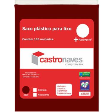 Imagem de Saco Para Lixo 200 Litros Marrom 90X100cm C/100 - C.Naves-Sl
