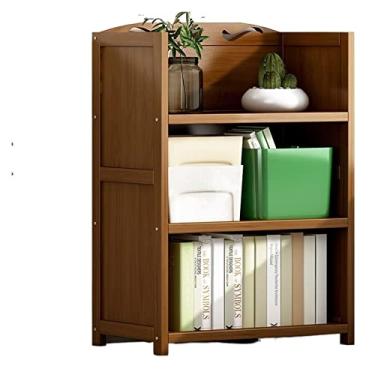 Imagem de KIZQYN Estante prateleiras de estante de livros móveis de sala de estar prateleiras de cubo prateleiras de armário de exibição estantes de livros prateleiras de cubo estante (cor: três camadas 50)