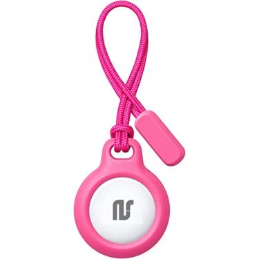 Imagem de Nandos-Store - Capa AirTag compatível com Apple AirTags - Capa protetora de silicone antiarranhões para chaveiro, mochilas, localizador de carteira - NSmart_store (Airtag 2021, Rosa abs)